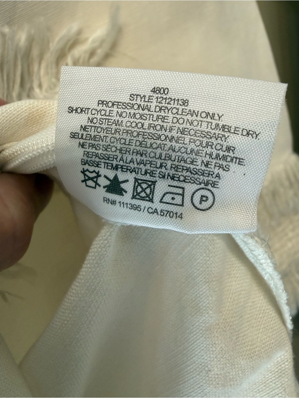 Tory Burch Lester Ivory Tunic Size 4 - Picture 6 of 12